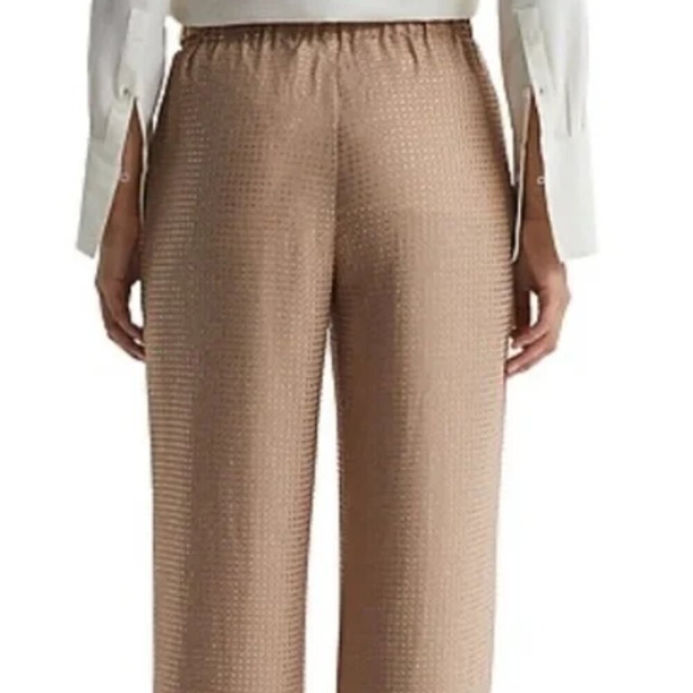 REISS Arielle Wide Leg Embellished Trousers – Nude – Size 4 – NWT - Picture 7 of 9
